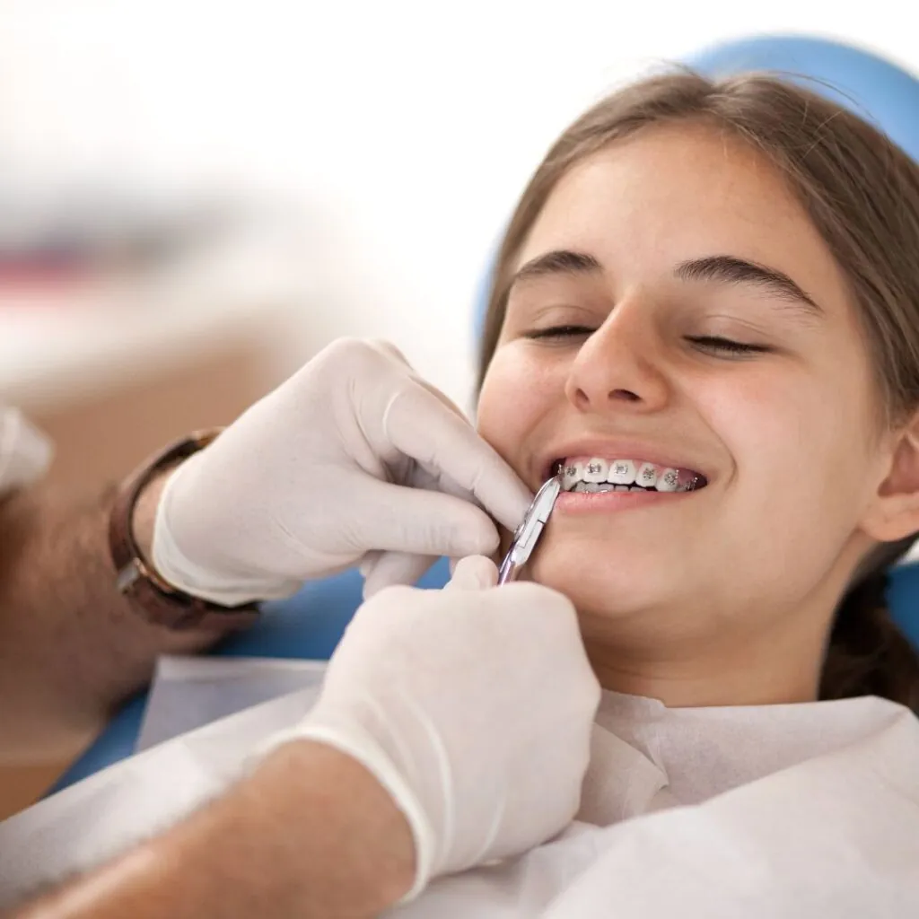 Paciente durante un tratamiento dental
